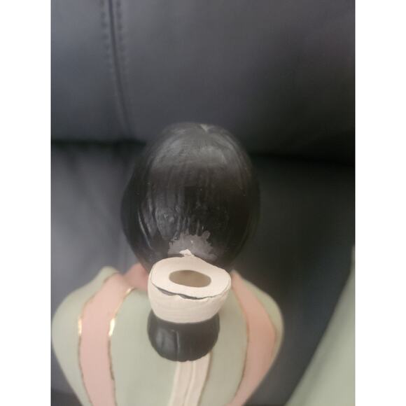 Vintage Native American Navajo Man Woman Southwest Couple Handpainted Sittre - Picture 4 of 16